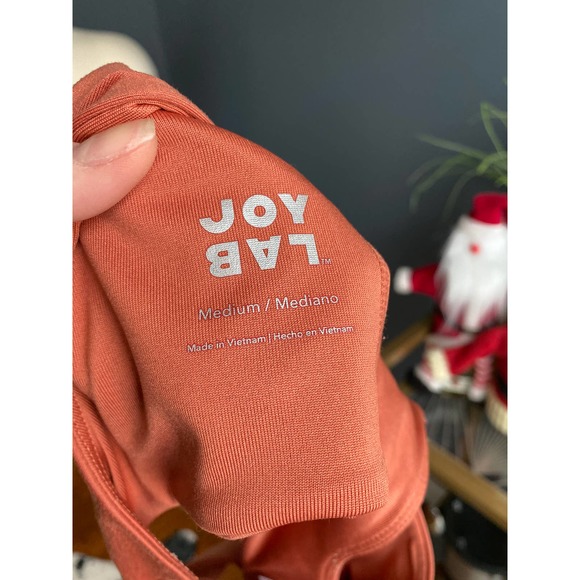 JoyLab burnt orange sports bra with cutout back, size Medium - Picture 9 of 9